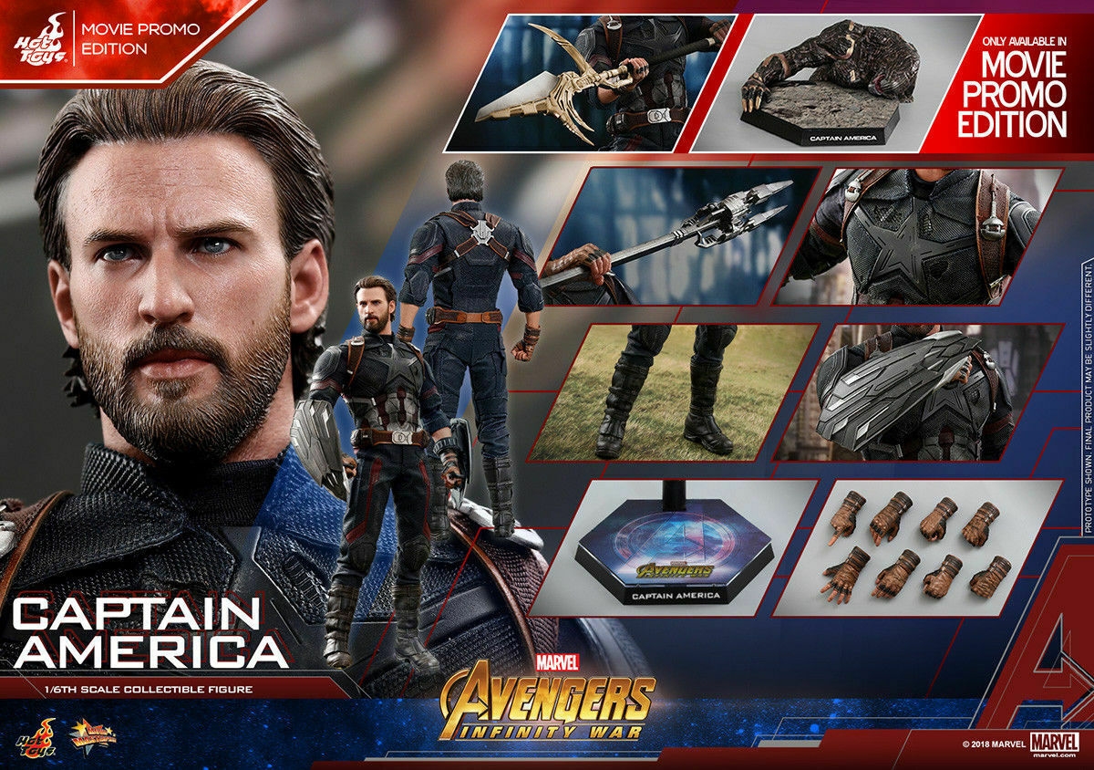 hot toys captain america infinity war movie promo