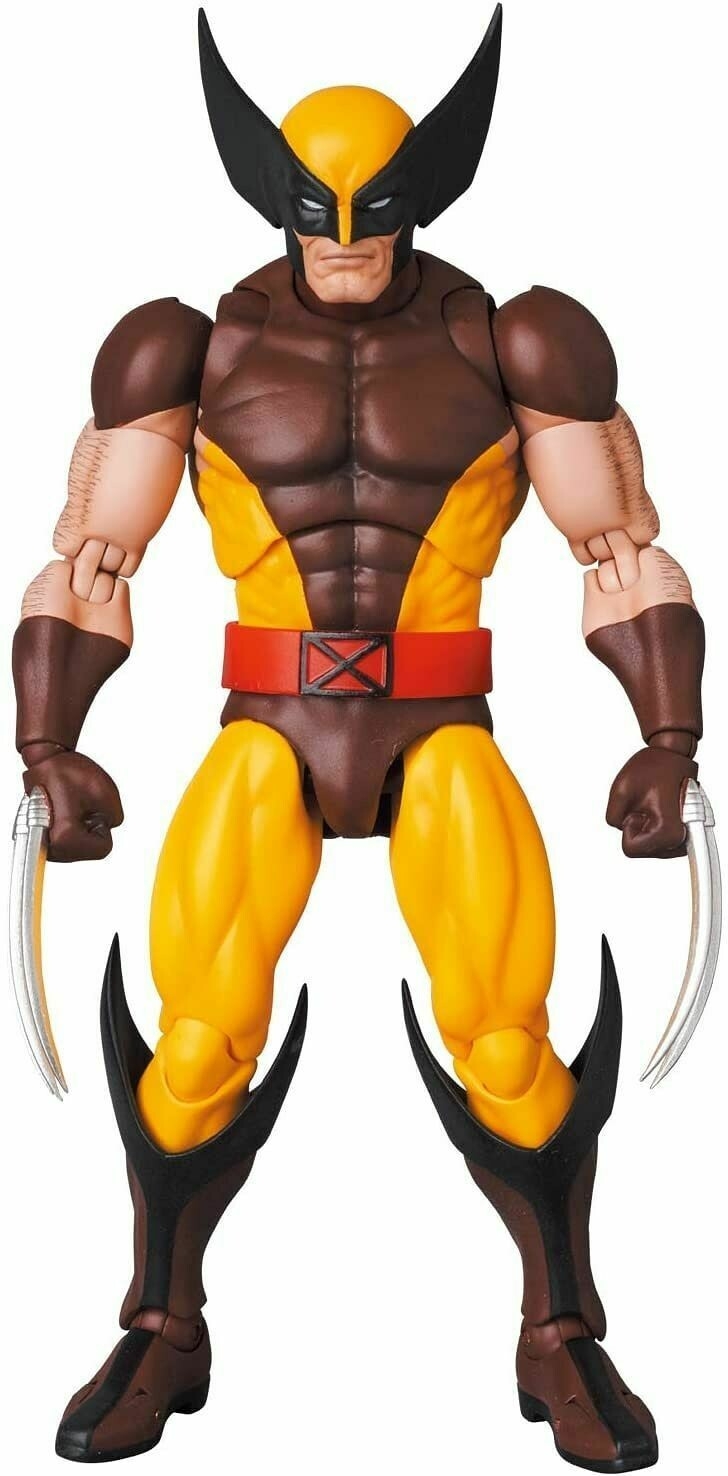 Marvel Mafex Brown Suit Wolverine No Action Figure Kapow Toys