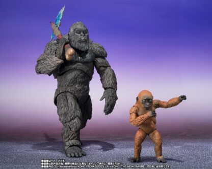 S.H.MonsterArts Godzilla X Kong The New Empire Suko and Mothra