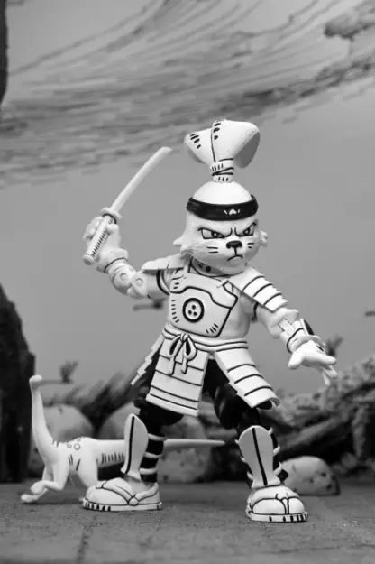 NECA Usagi Yojimbo Samurai Usagi Black and White Action Figure