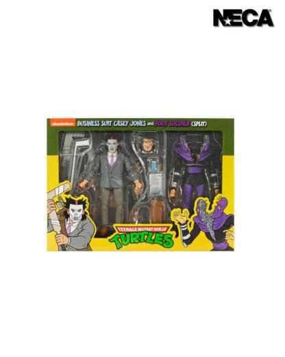 NECA Haulathon Teenage Mutant Ninja Turtles Business Suit Casey Jones and Foot Soldier 2 Pack