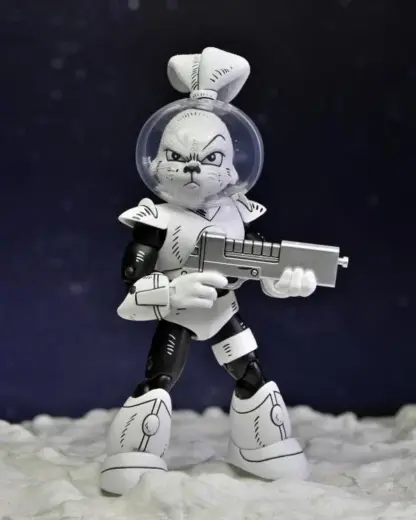 NECA Usagi Yojimbo Space Usagi Black and White Action Figure