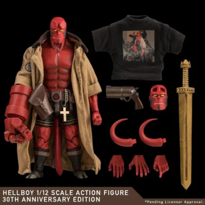 1000 Toys Hellboy 30th Anniversary Hellboy 1/12 Scale Action Figure