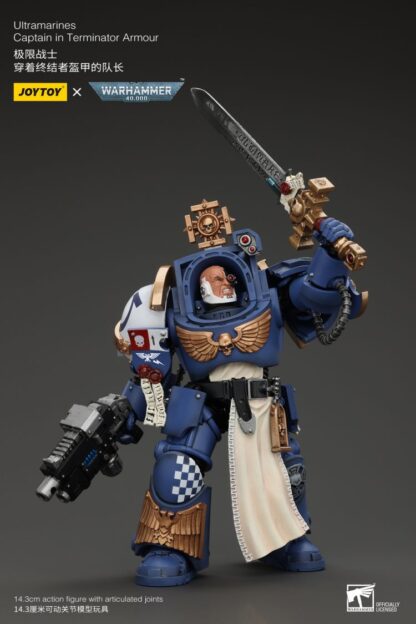 Joytoy Warhammer 40K Ultramarines Captain in Terminator Armour 14cm Action Figure