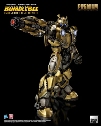 Threezero Transformers Bumblebee PREMIUM Gold Bumblebee Figure