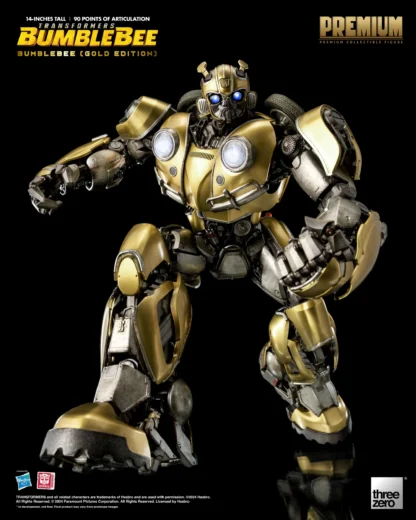 Threezero Transformers Bumblebee PREMIUM Gold Bumblebee Figure