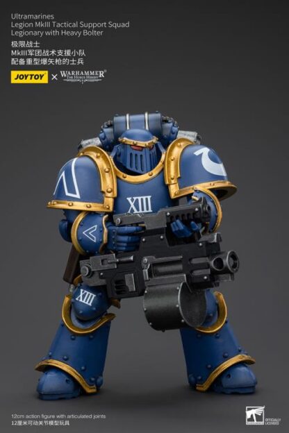 JoyToy Warhammer The Horus Heresy Ultramarines Legion MKIII Tactical Support Squad Legionary with Heavy Bolter