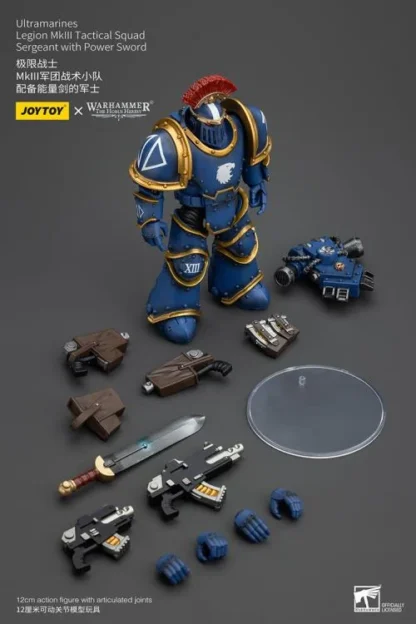 JoyToy Warhammer The Horus Heresy Ultramarines Legion MKIII Tactical Squad Sgt with Power Sword