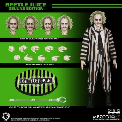 Mezco One:12 Collective Beetlejuice ( 1988 ) Deluxe Edition Action Figure