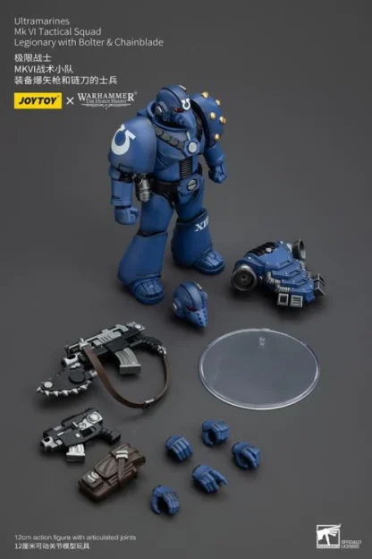 JoyToy Warhammer The Horus Heresy Ultramarines Ultramarines MKVI Tactical Squad Legionary with Bolter and Chainblade