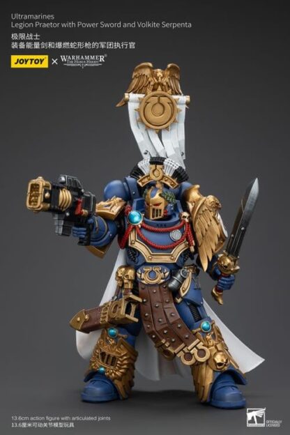 JoyToy Warhammer The Horus Heresy Ultramarines Legion Praetor with Power Sword and Volkite Serpenta