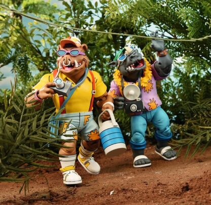 NECA Teenage Mutant Ninja Turtles Vacation Bebop and Rocksteady 2 Pack