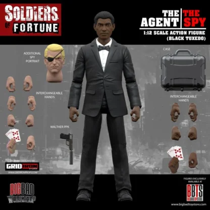 Soldiers of Fortune The Agent / The Spy ( Black Tuxedo ) 1/12 Scale Figure