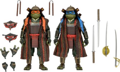 NECA TMNT III Turtles in Time Michelangelo and Leonardo 2 Pack