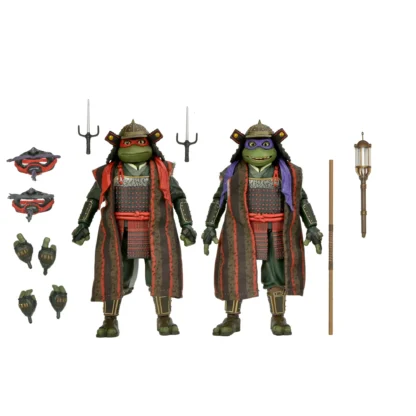 NECA TMNT III Turtles in Time Raphael and Donatello 2 Pack