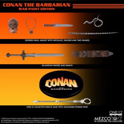 Mezco One:12 Collective Conan The Barbarian War Paint Edition